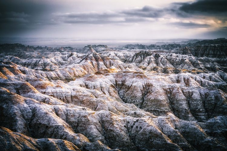Harsh winter conditions highlight beauty of Badlands National Park